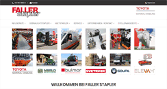 Desktop Screenshot of faller-stapler.de