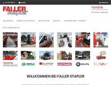 Tablet Screenshot of faller-stapler.de